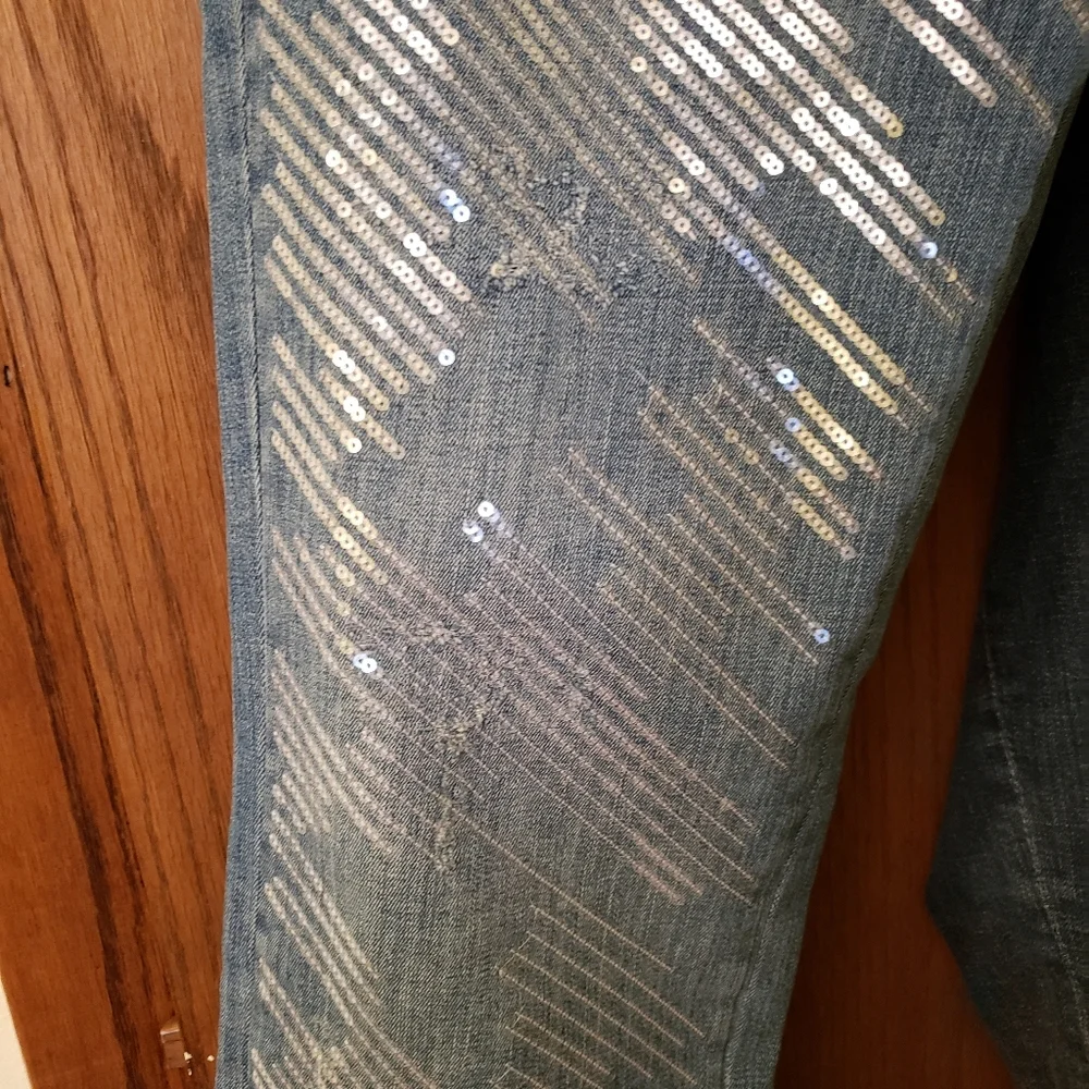 Escada Distressed & Embelished Jeans - Picture 9 of 16